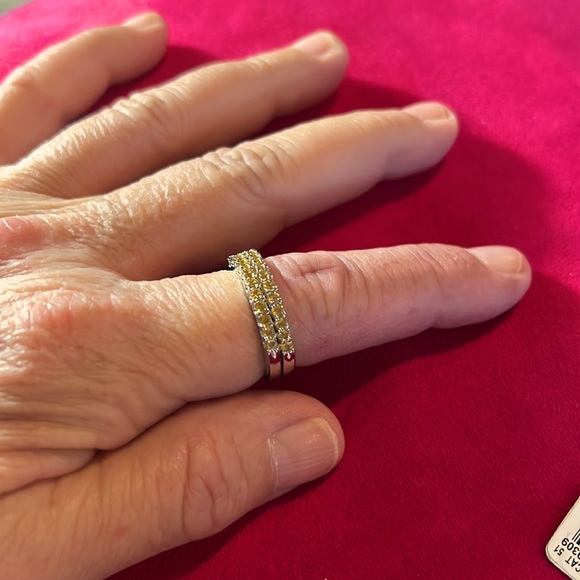 Sterling silver citrine ring one Sz 8 and one 9 nwot - Picture 7 of 7